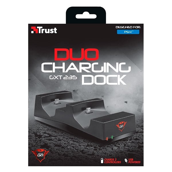 Trust Gaming GXT 235 Base De Carga para 2 mandos PS4