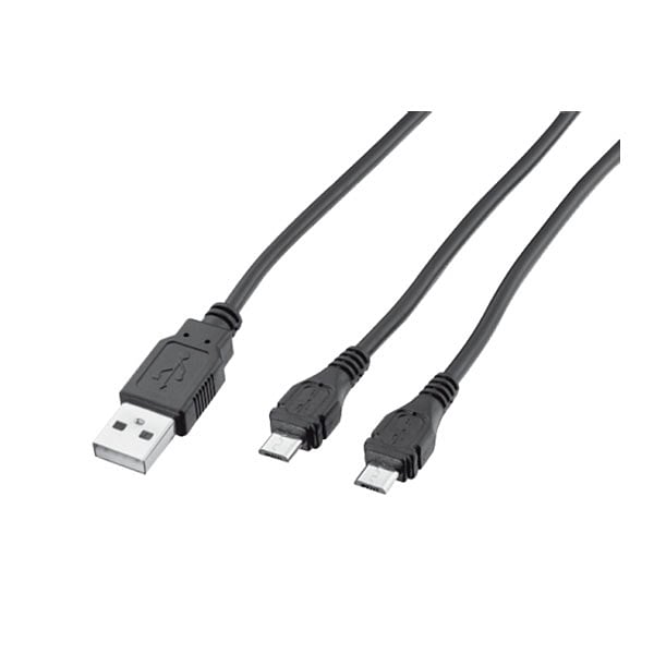 Trust Gaming GXT 222 Cable de carga para 2 mandos PS4