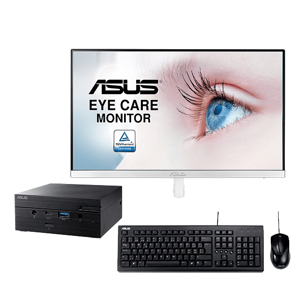 ASUS PN50BBR343MD  VZ239HEW  Teclado y ratón U2000 Pack
