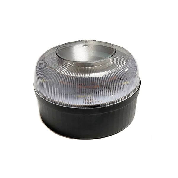 Leotec V16 Luz de Emergencia para Coche Help Flash Homologada Base Imantada Funciona a Pilas