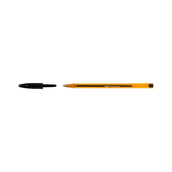 Bic Cristal Fine Color Negro Punta 08mm  Bolígrafo
