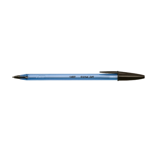 Bic Cristal Soft Color Negro Punta 12mm  Bolígrafo