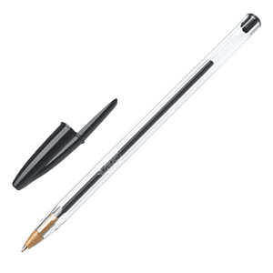 Bic Cristal Color Negro Punta 04mm  Bolígrafo