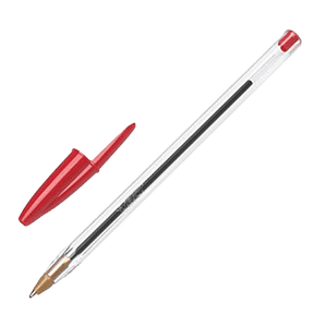 Bic Cristal Color Rojo Punta 04mm  Bolígrafo
