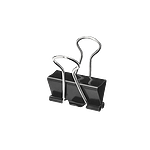 Bismark Pinza Metálica Palanca Abatible sujetapapeles 25 mm Color negro  Caja 12 unidades