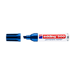Edding 500 Rotulador Permanente Azul Punta Biselada 27mm Edding 500 Rotulador Permanente Azul Punta Biselada 27mm