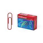 ErichKrause Caja 100 Clips recubiertos de vinilo Colores 33mm