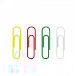 ErichKrause Caja 100 Clips recubiertos de vinilo Colores 33mm