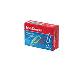 ErichKrause Caja 100 Clips recubiertos de vinilo Colores 28mm