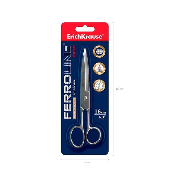 ErichKrause Tijeras Ferro 16cm Acero Inoxidable