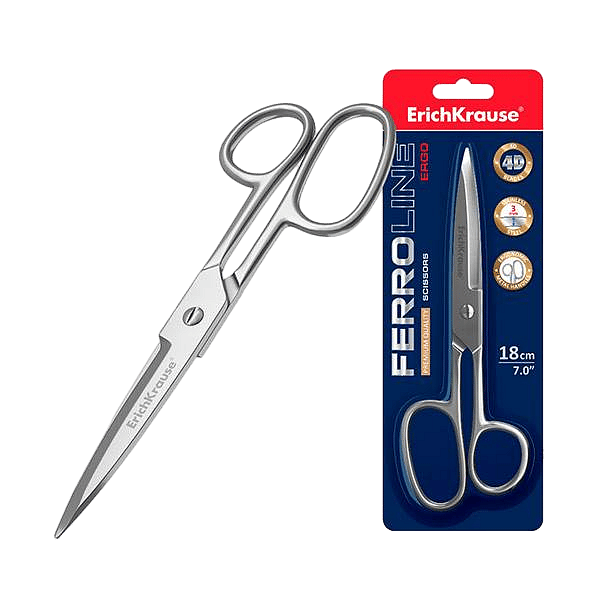 ErichKrause Tijeras Ferro 18cm Acero Inoxidable