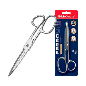 ErichKrause Tijeras Ferro 18cm Acero Inoxidable