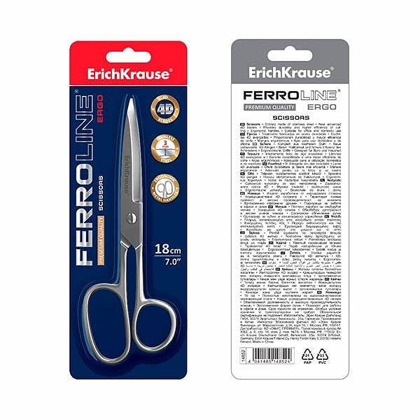 ErichKrause Tijeras Ferro 18cm Acero Inoxidable