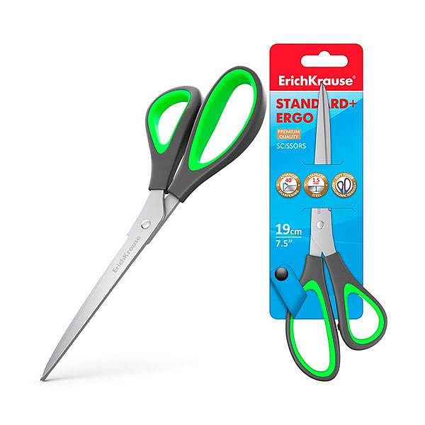 ErichKrause Tijeras Standard  Ergo 19cm Acero Inoxidable