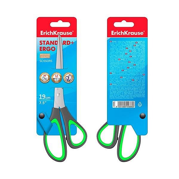 ErichKrause Tijeras Standard  Ergo 19cm Acero Inoxidable