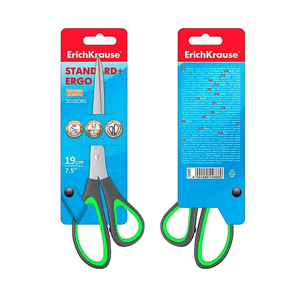 ErichKrause Tijeras Standard  Ergo 19cm Acero Inoxidable