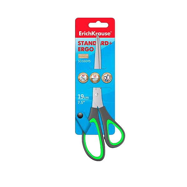 ErichKrause Tijeras Standard  Ergo 19cm Acero Inoxidable