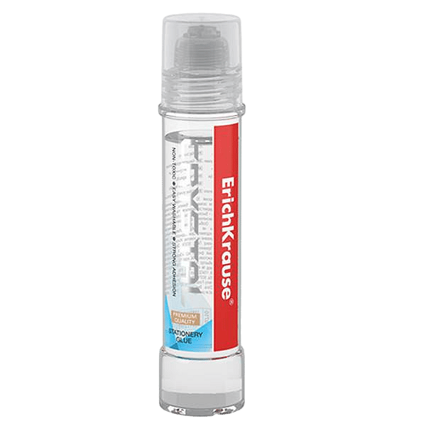 Erichkrause Crystal  Pegamento de Oficina de Alta Transparencia  Aplicador de Silicona Suave  No Toxico  Resistente al Frio  Color Transparente