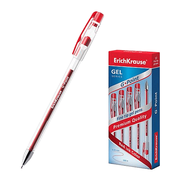 Bolígrafo de Gel GPoint Erich Krause Color Rojo