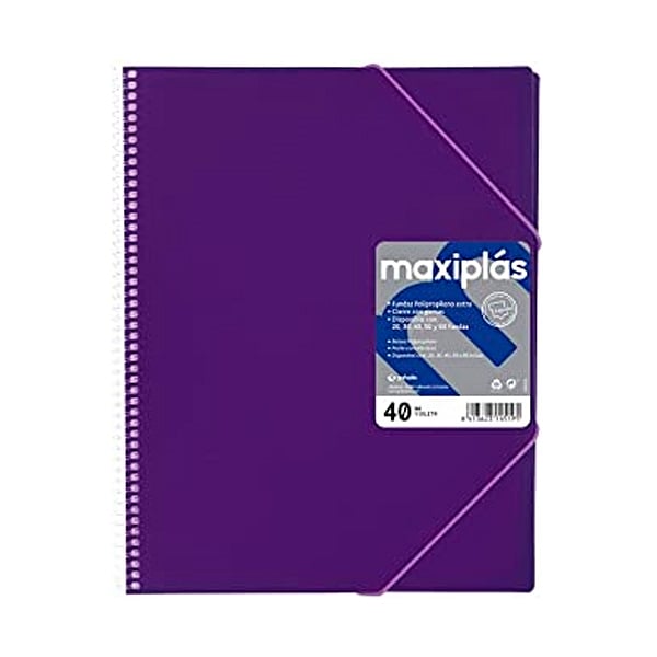 Grafoplás Carpeta Maxiplás Fluorgraf con 50 fundas Violeta