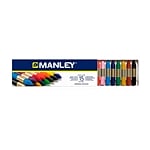 Manley Estuche 15 Ceras Colores Surtidos