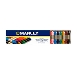 Manley Estuche 15 Ceras Colores Surtidos