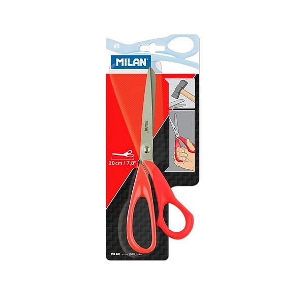 Tijeras de oficina roja 20 cm Tijeras