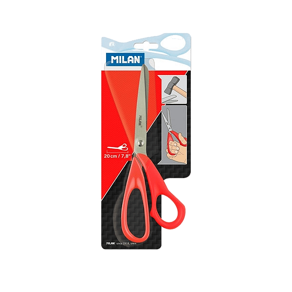 Tijeras de oficina roja 20 cm Tijeras