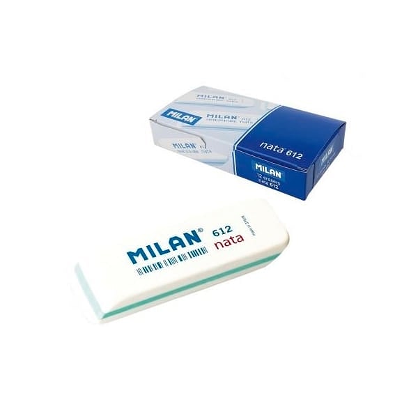 Milan CPM612 Blanca  Goma de Borrar
