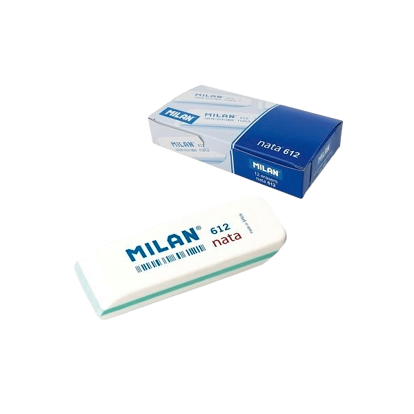 Milan CPM612 Blanca  Goma de Borrar