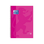Cuaderno Oxford Espiral A4+ Tapa Extradura 80h 90gr Rosa