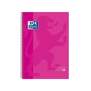 Cuaderno Oxford Espiral A4 Tapa Extradura 80h 90gr Rosa