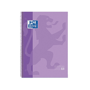 Cuaderno Oxford Espiral A4 Tapa Extradura 80h 90gr Violeta
