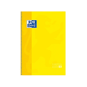 Cuaderno Oxford Espiral A4 Tapa Extradura 80h 90gr Amarillo
