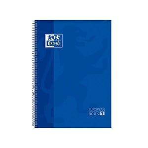 Cuaderno Oxford Espiral A4 Tapa Extradura 80h 90gr Azul