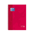 Cuaderno Oxford Espiral A4+ Tapa Extradura 80h 90gr Rojo
