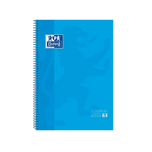 Cuaderno Oxford Touch EuropeanBook 1 A4 80h 90gr Turquesa