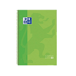 Cuaderno Oxford Espiral A4 Tapa Extradura 80h 90gr Verde