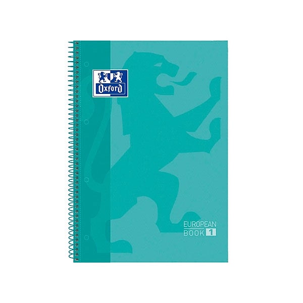 Cuaderno Oxford Touch EuropeanBook 1 A4 80h 90gr Menta