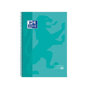 Cuaderno Oxford Touch EuropeanBook 1 A4 80h 90gr Menta