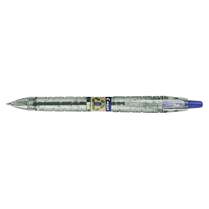 Pilot Boligrafo de Bola Retractil B2P Ecoball BeGreen  Punta Redonda 1mm  Trazo 027mm  8664 de Plastico Reciclado  Recargable  Color Azul