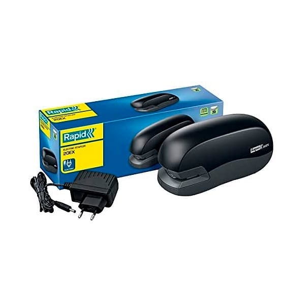 Grapadora Eléctrica Contactless Rapid 20EX Fixativ Color Negro