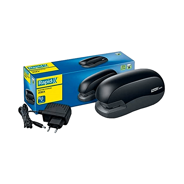 Grapadora Eléctrica Contactless Rapid 20EX Fixativ Color Negro