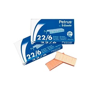 Grapas Petrus 226 cobreadas Caja 1000 unidades
