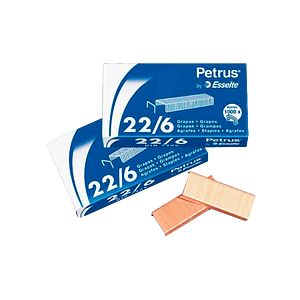 Grapas Petrus 226 cobreadas Caja 1000 unidades