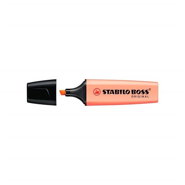 Marcador Fluorescente Stabilo Boss color Naranja Melocot