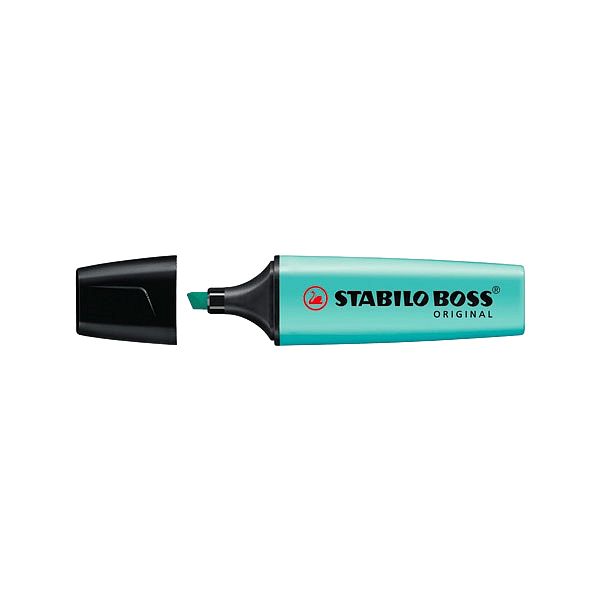 Marcador Fluorescente Stabilo Boss color Pastel Turquesa