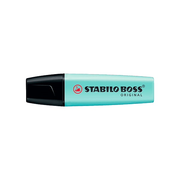 Marcador Fluorescente Stabilo Boss color Pastel Turquesa