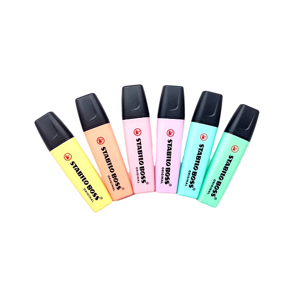Marcador Fluorescente Stabilo Boss color Pastel Turquesa