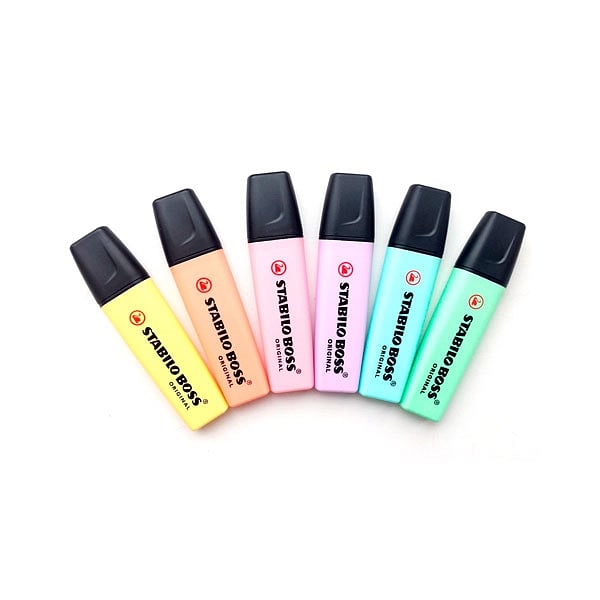 Marcador Fluorescente Stabilo Boss color Amarillo Cremoso